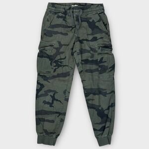 Aritzia Tna Camouflage Cargo Jogger Pants Women's‎ S Elastic Waist Drawstring